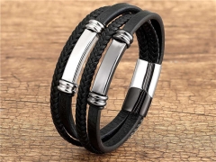 HY Wholesale Leather Jewelry Popular Leather Bracelets-HY0118B155