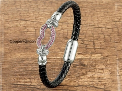 HY Wholesale Leather Jewelry Popular Leather Bracelets-HY0118B287