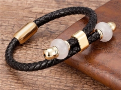 HY Wholesale Leather Jewelry Popular Leather Bracelets-HY0118B699