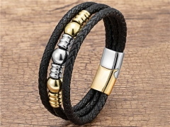 HY Wholesale Leather Jewelry Popular Leather Bracelets-HY0118B130