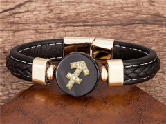 HY Wholesale Leather Jewelry Popular Leather Bracelets-HY0118B357