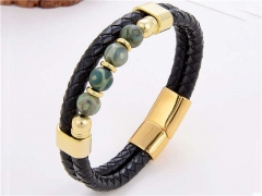HY Wholesale Leather Jewelry Popular Leather Bracelets-HY0118B491