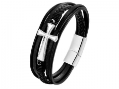 HY Wholesale Leather Jewelry Popular Leather Bracelets-HY0117B301