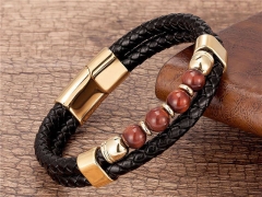 HY Wholesale Leather Jewelry Popular Leather Bracelets-HY0118B860