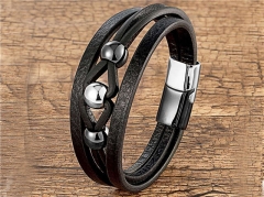 HY Wholesale Leather Jewelry Popular Leather Bracelets-HY0118B284