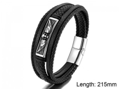 HY Wholesale Leather Jewelry Popular Leather Bracelets-HY0108B038