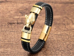 HY Wholesale Leather Jewelry Popular Leather Bracelets-HY0118B262