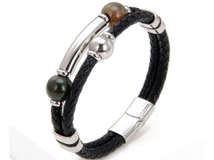 HY Wholesale Leather Jewelry Popular Leather Bracelets-HY0118B630