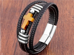 HY Wholesale Leather Jewelry Popular Leather Bracelets-HY0118B932