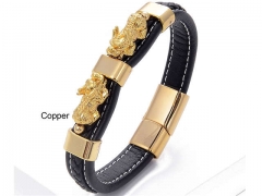 HY Wholesale Leather Jewelry Popular Leather Bracelets-HY0118B073