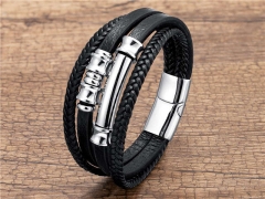 HY Wholesale Leather Jewelry Popular Leather Bracelets-HY0118B107