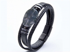 HY Wholesale Leather Jewelry Popular Leather Bracelets-HY0118B220