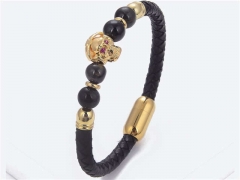 HY Wholesale Leather Jewelry Popular Leather Bracelets-HY0118B505