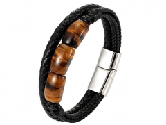HY Wholesale Leather Jewelry Popular Leather Bracelets-HY0117B277