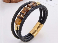 HY Wholesale Leather Jewelry Popular Leather Bracelets-HY0118B494