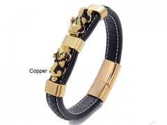 HY Wholesale Leather Jewelry Popular Leather Bracelets-HY0118B074