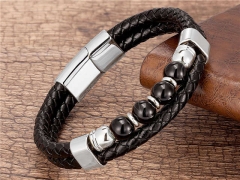 HY Wholesale Leather Jewelry Popular Leather Bracelets-HY0118B863