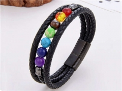 HY Wholesale Leather Jewelry Popular Leather Bracelets-HY0118B779