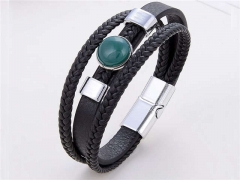 HY Wholesale Leather Jewelry Popular Leather Bracelets-HY0118B314