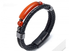 HY Wholesale Leather Jewelry Popular Leather Bracelets-HY0118B915
