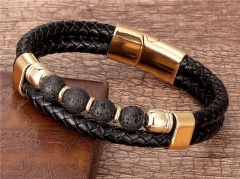 HY Wholesale Leather Jewelry Popular Leather Bracelets-HY0118B862