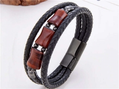 HY Wholesale Leather Jewelry Popular Leather Bracelets-HY0118B501