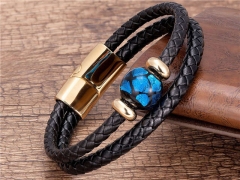 HY Wholesale Leather Jewelry Popular Leather Bracelets-HY0118B841