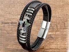 HY Wholesale Leather Jewelry Popular Leather Bracelets-HY0118B280