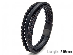 HY Wholesale Leather Jewelry Popular Leather Bracelets-HY0108B037