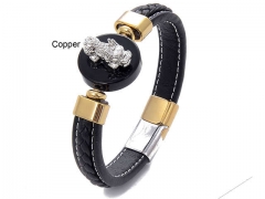 HY Wholesale Leather Jewelry Popular Leather Bracelets-HY0118B089