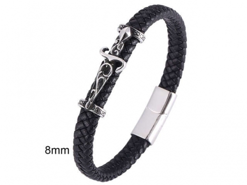 HY Wholesale Leather Jewelry Popular Leather Bracelets-HY0010B0636