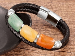 HY Wholesale Leather Jewelry Popular Leather Bracelets-HY0118B063
