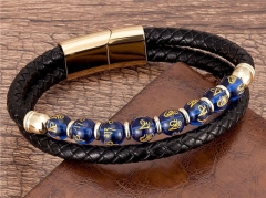 HY Wholesale Leather Jewelry Popular Leather Bracelets-HY0118B891