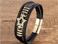 HY Wholesale Leather Jewelry Popular Leather Bracelets-HY0118B276