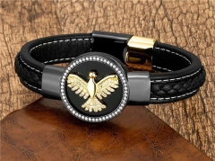 HY Wholesale Leather Jewelry Popular Leather Bracelets-HY0118B383
