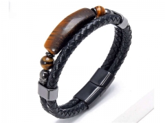 HY Wholesale Leather Jewelry Popular Leather Bracelets-HY0118B913