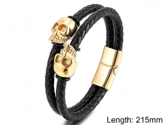 HY Wholesale Leather Jewelry Popular Leather Bracelets-HY0108B011