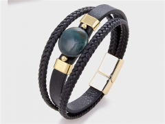 HY Wholesale Leather Jewelry Popular Leather Bracelets-HY0118B607