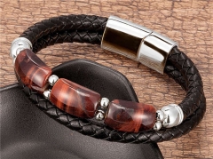 HY Wholesale Leather Jewelry Popular Leather Bracelets-HY0118B097