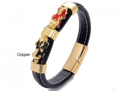 HY Wholesale Leather Jewelry Popular Leather Bracelets-HY0118B076