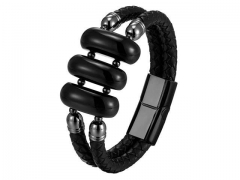 HY Wholesale Leather Jewelry Popular Leather Bracelets-HY0117B378
