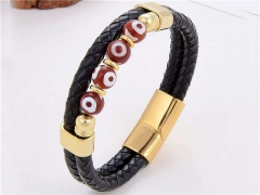HY Wholesale Leather Jewelry Popular Leather Bracelets-HY0118B490