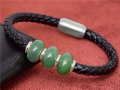 HY Wholesale Leather Jewelry Popular Leather Bracelets-HY0118B749