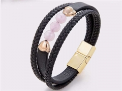 HY Wholesale Leather Jewelry Popular Leather Bracelets-HY0118B397