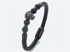 HY Wholesale Leather Jewelry Popular Leather Bracelets-HY0118B512