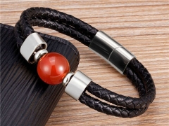 HY Wholesale Leather Jewelry Popular Leather Bracelets-HY0118B599