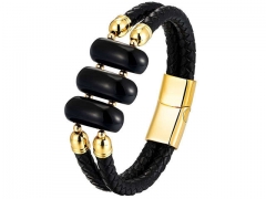 HY Wholesale Leather Jewelry Popular Leather Bracelets-HY0117B380