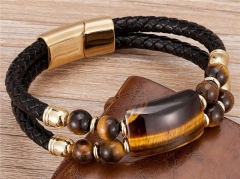 HY Wholesale Leather Jewelry Popular Leather Bracelets-HY0118B924