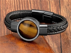 HY Wholesale Leather Jewelry Popular Leather Bracelets-HY0118B810