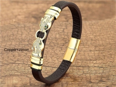 HY Wholesale Leather Jewelry Popular Leather Bracelets-HY0118B389